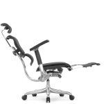 Кресло FALTO Ergohuman Luxury 2 с подножкой ( чёрный каркас /сетка чёрный T-168-B1 Black )