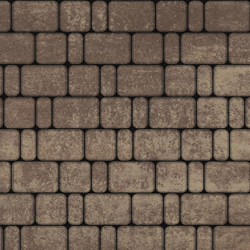 Тротуарная плитка КЛАССИКО - Листопад гладкий Хаски, комплект из 3 видов плит