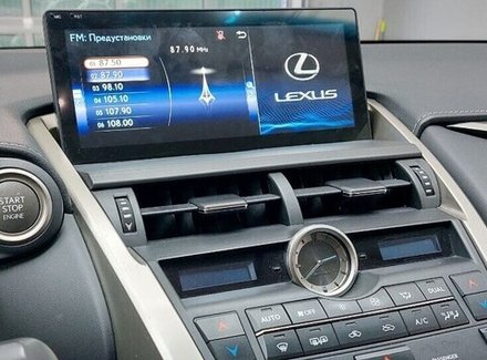 Магнитола для Lexus NX200, NX200t, NX300h 2014-2017 (штатный 360) - Carmedia BNR-16NXHQ+LVDS монитор 10.25", Android 10, 8/128Гб, CarPlay, 4G SIM-слот