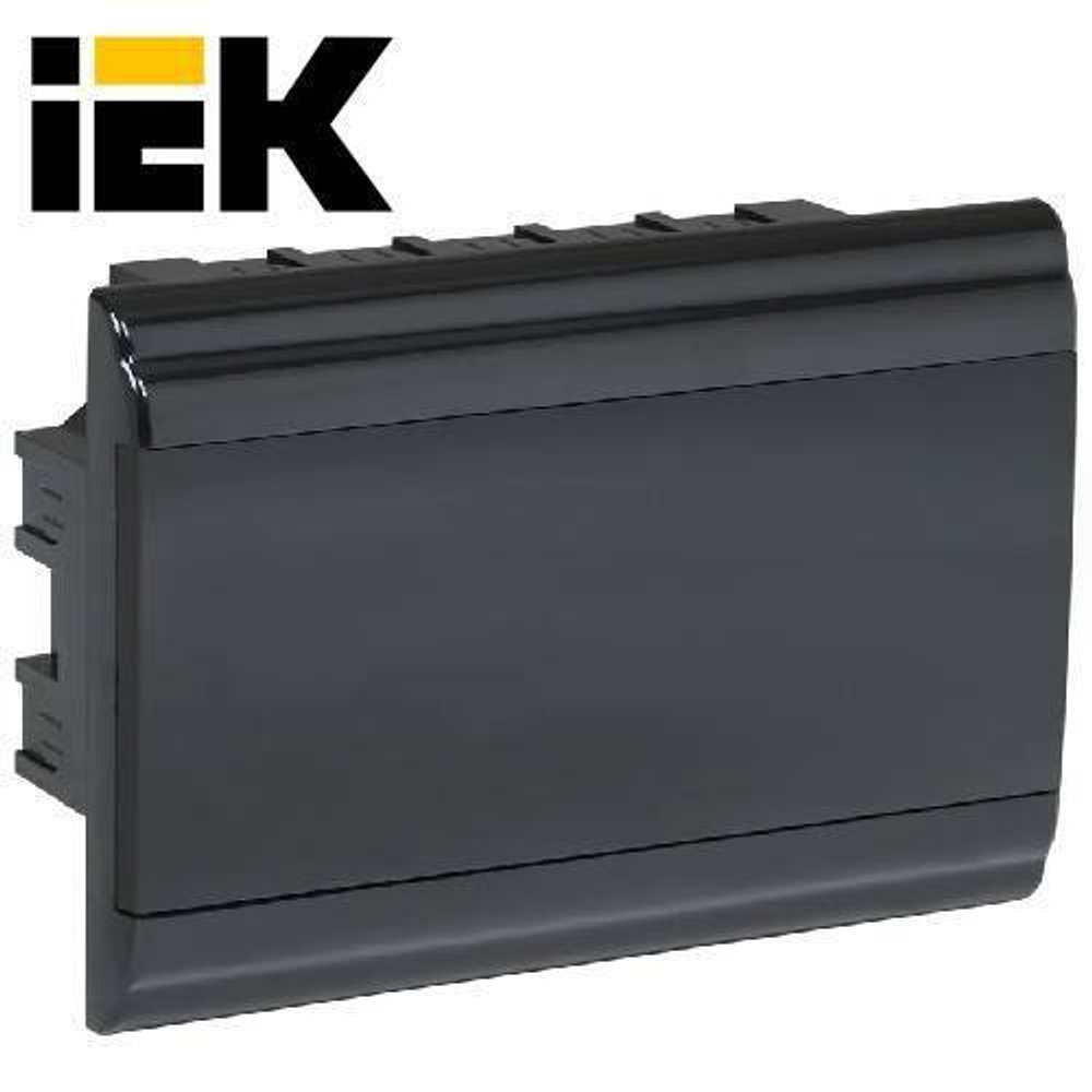 PRIME Корпус пластиковый ЩРВ-П-12 модулей встраиваемый черный IP41 IEK