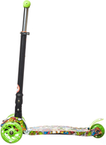 Самокат детский трехколесный Игрокат складной Dino Print Monstres
