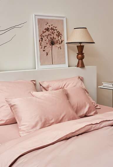 Набор наволочек из премиального сатина цвета пыльной розы из коллекции essential, 70х70 см