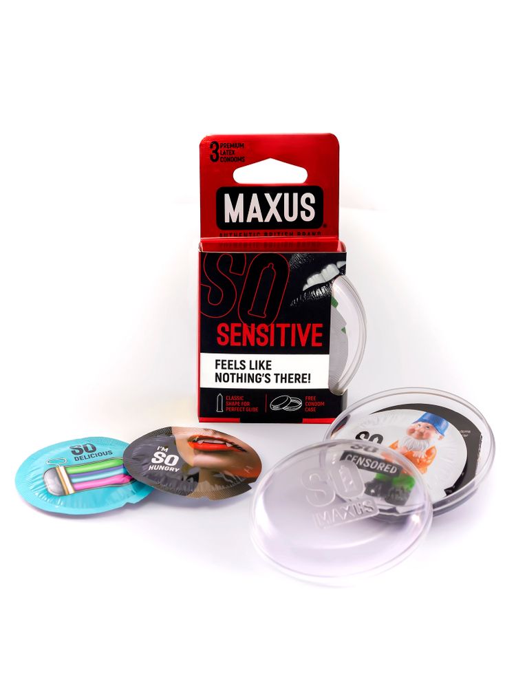 Презервативы ультратонкие MAXUS AIR Sensitive №3 п/к  (One Size)
