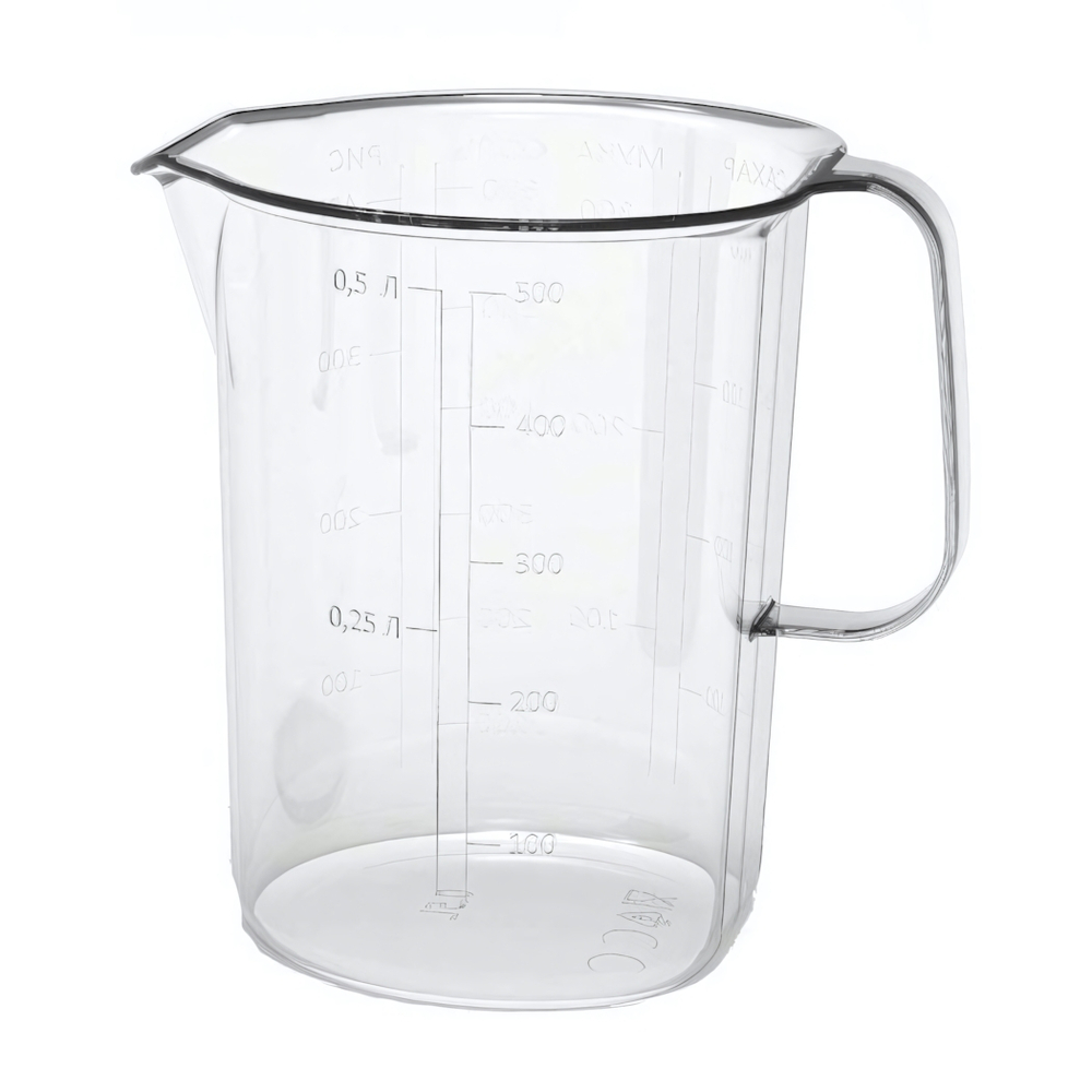 Кружка мерная 0,5л (бесцветный)