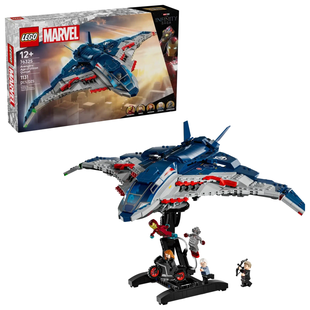 Конструктор LEGO Marvel 76325 Квинджет Мстители: Эра Альтрона