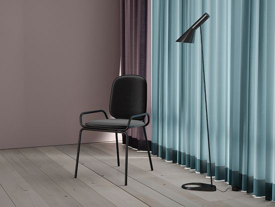 Стул ror, double frame, велюр, черный /черный