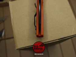Нож Spyderco Native 5 LTW - оранжевая рукоять, черный клинок RK/499