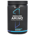 Rule One Proteins, Energized Amino, аминокислоты, со вкусом голубой малины, 270 г (9,52 унции)