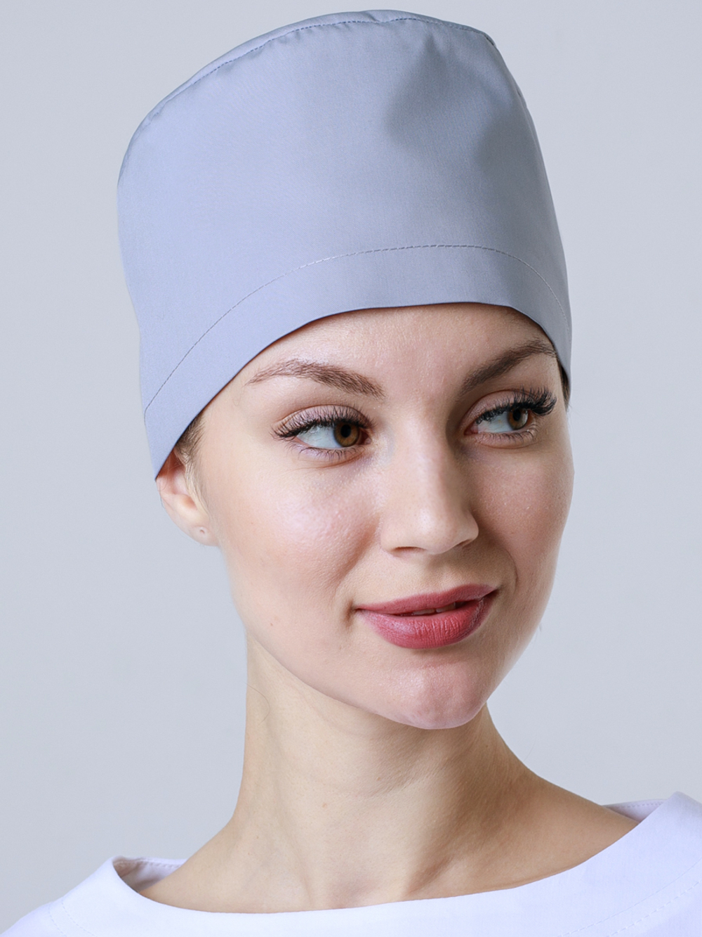 MEdiS.moda Медицинский колпак К-117 серый клеон экстра
