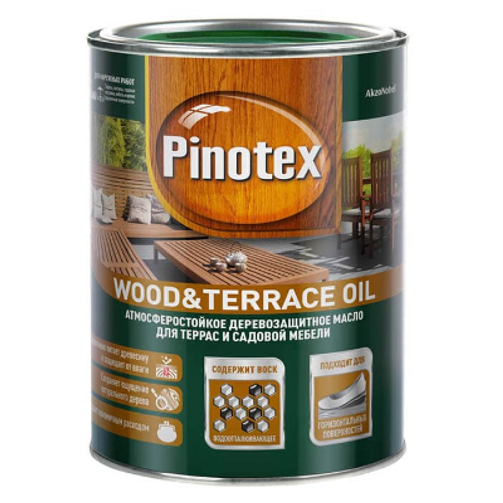 Масло Wood&Terrace Oil б/ц база 1л PINOTEX