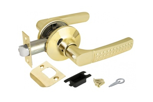 Замок ручка Золото без ключа,без фиксатора 6026 РВ-Р