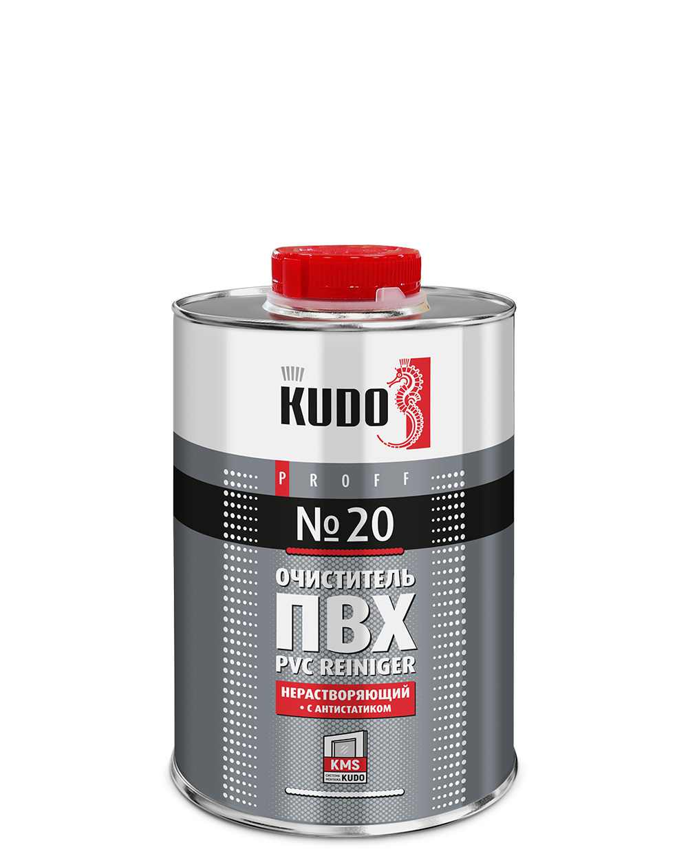 Очиститель для ПВХ №20 KUDO PROFF SMC-020 с антистатиком нерастворяющий, 1000 мл