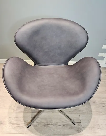 Кресло Swan Aviator, серая кожа