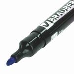 Маркер перманентный (нестираемый) BRAUBERG "Energy", СИНИЙ, круглый наконечник, 3 мм, с клипом, 150476