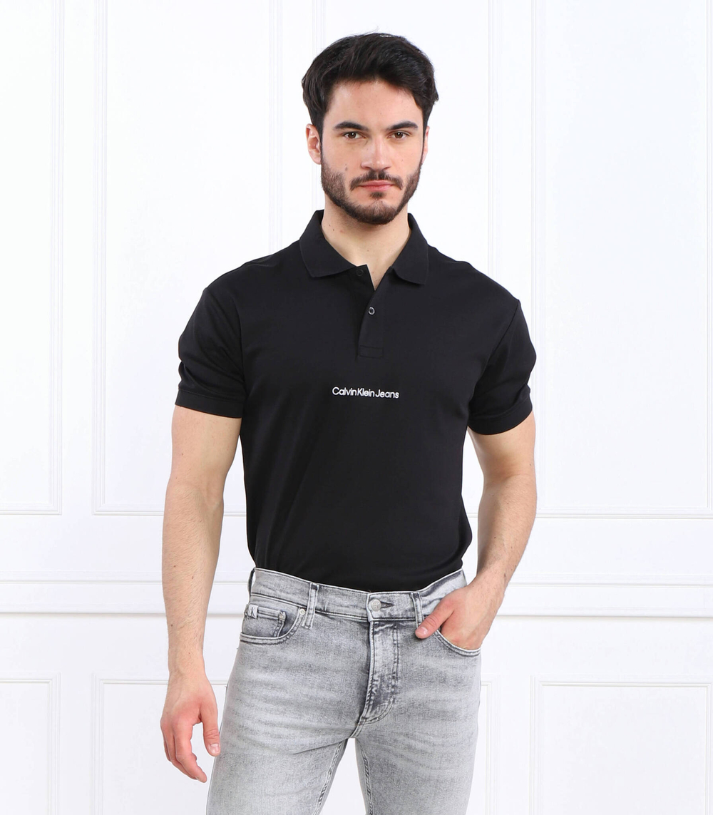 Поло INSTITUTIONAL CALVIN KLEIN JEANS - черный(J30J322853)