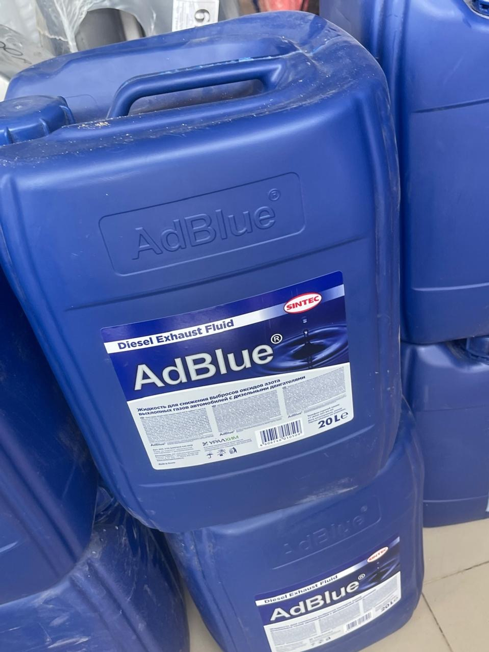 Жидкость SINTEC AdBlue для системы SCR дизельных двигателей , для снижения выбросов оксида азота