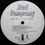 Bad Company / Run With The Pack (LP)
