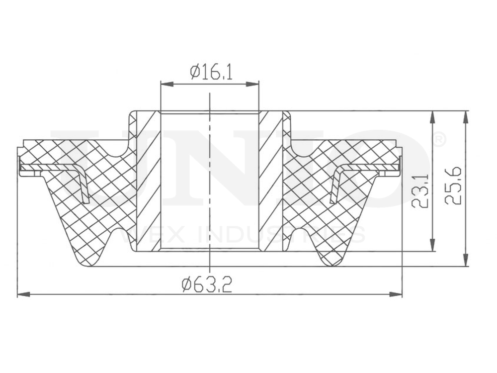 Сайлентблок передний переднего рычага UNIO RMP-20005