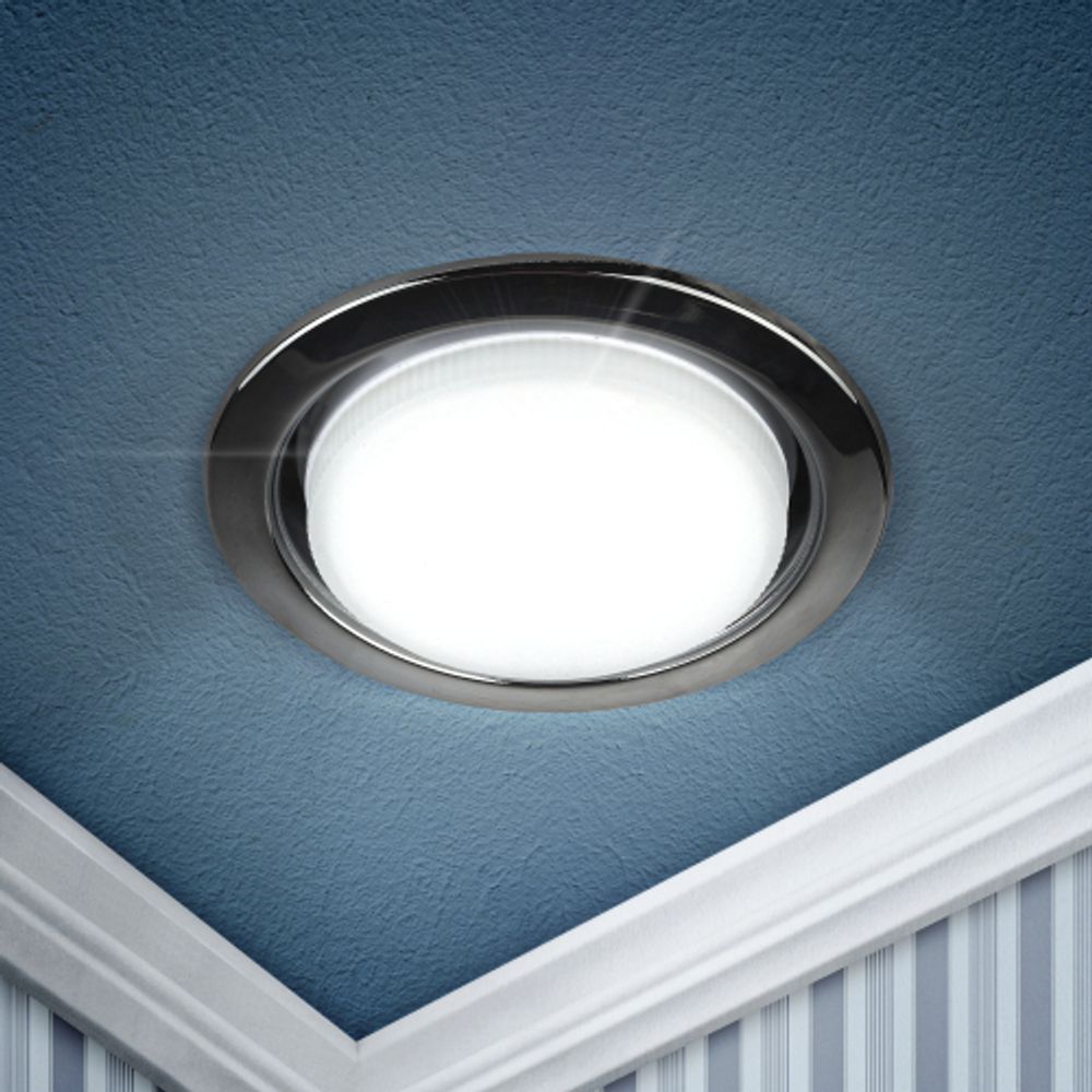 Светильник встраиваемый ЭРА KL35 BK /1 (к) под лампу GX53 черный термокольцо в комплекте