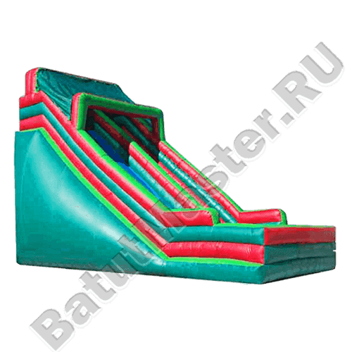 Детский надувной батут-горка "Крокодил Гена"