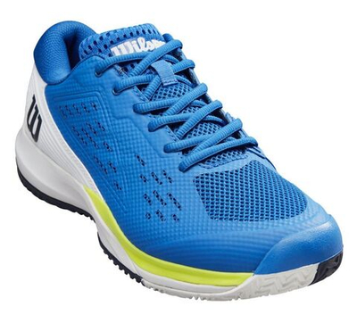 Мужские кроссовки теннисные Wilson Rush Pro Ace - lapis blue/white/safety yellow