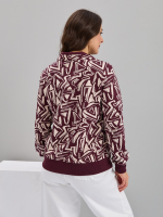 Толстовка К-184/бордо-треугольникиабстракция