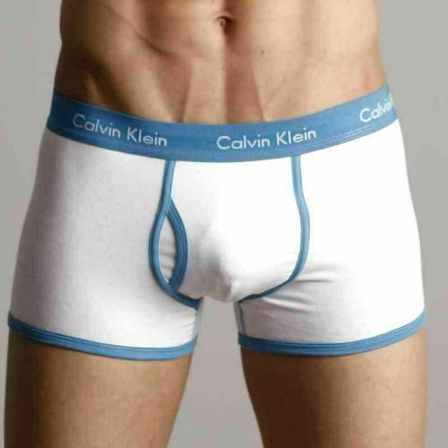 Мужские трусы хипсы Calvin Klein 365 White Blue Boxer