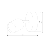 Спот TK Lighting 3309 Top Black Gold