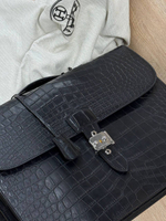 Портфель Hermes из кожи крокодила