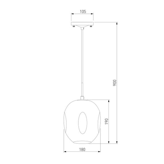 Подвесной светильник Eurosvet Mill 50195/1 черный жемчуг