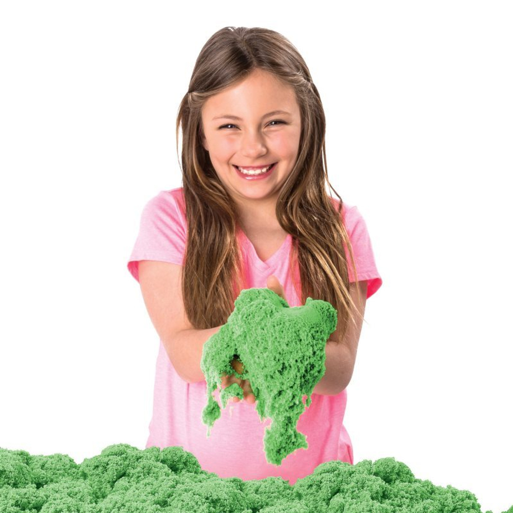 Kinetic Sand - Набор замок из кинетического песка с песочницей зеленый 454г 20106637