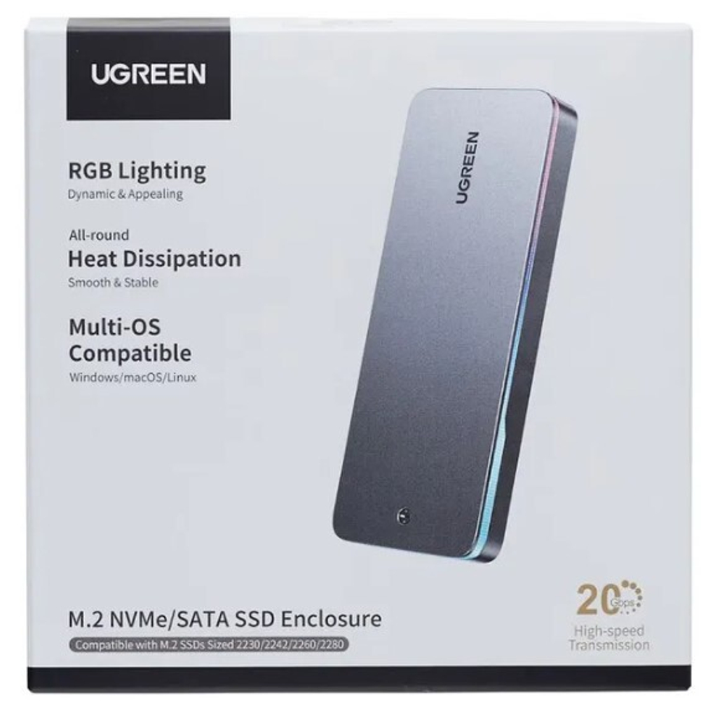 Бокс внешний  UGREEN CM777