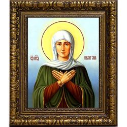 Лия Святая праведная праматерь. Икона на холсте.