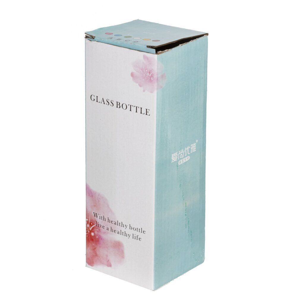 GAEM Бутылка с трубочкой, 410 мл, L7 W7 H15 см, 4в.