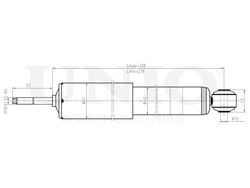 Амортизатор масляный передней подвески UNIO SAB-20023