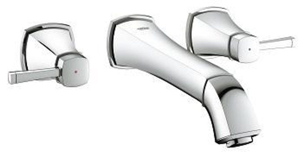 Смеситель для раковины настенный на 3 отверстия Grohe Grandera 20415000