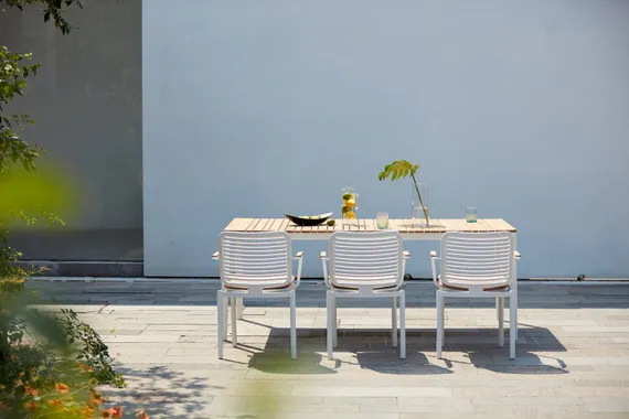 Уличный стол Armona 200х100 см, белый