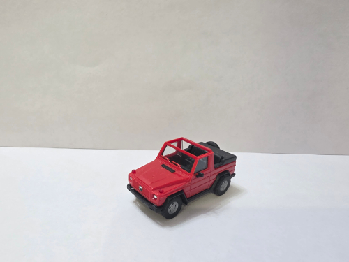 Машинка 1:87 MB G-Class (W460) Cabriolet, белый/красный