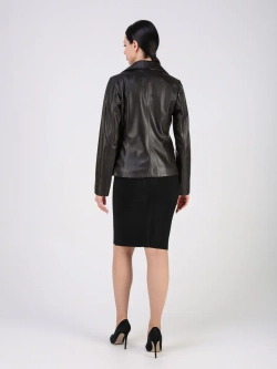 Кожаная куртка демисезонная блейзер