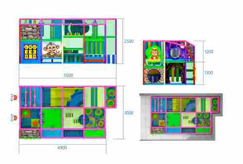 Детский игровой лабиринт «Приключения обезьянки»