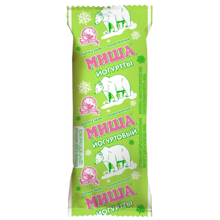 Мороженое Шин-Лайн Миша йогуртовый пломбир 80 гр