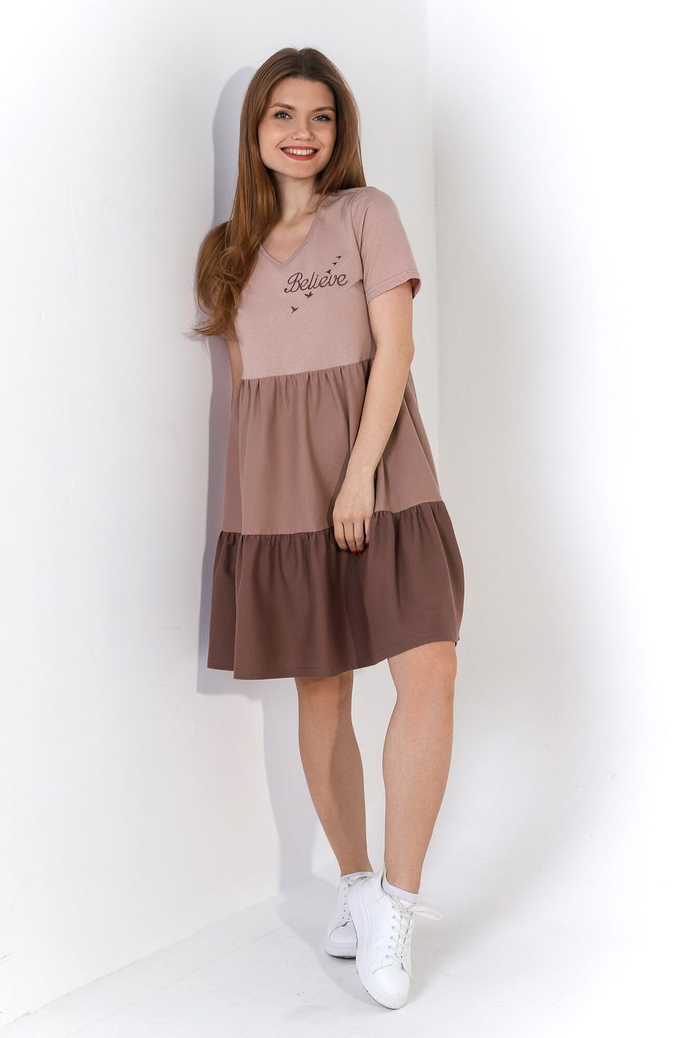 Платье Эксклюзив Виотекс БЕЖЕВЫЙ