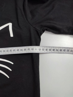 Футболка черная с принтом 44 размер