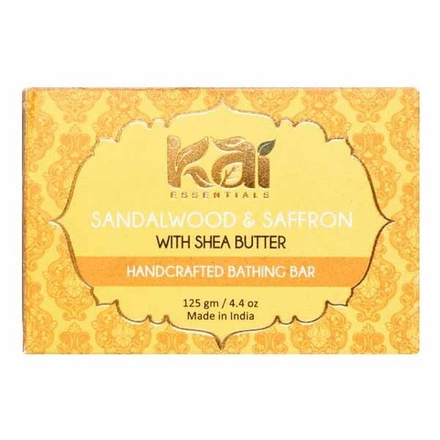 Мыло Sandalwood & Saffron Сандал и Шафран Премиум с маслом ши KAI ESSENTIALS | КАЙ ЭССЕНЦИАЛС 125г