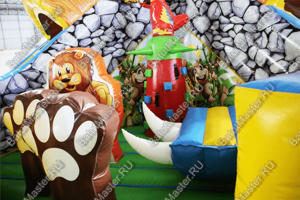 Надувной батут "В гостях у зебры"