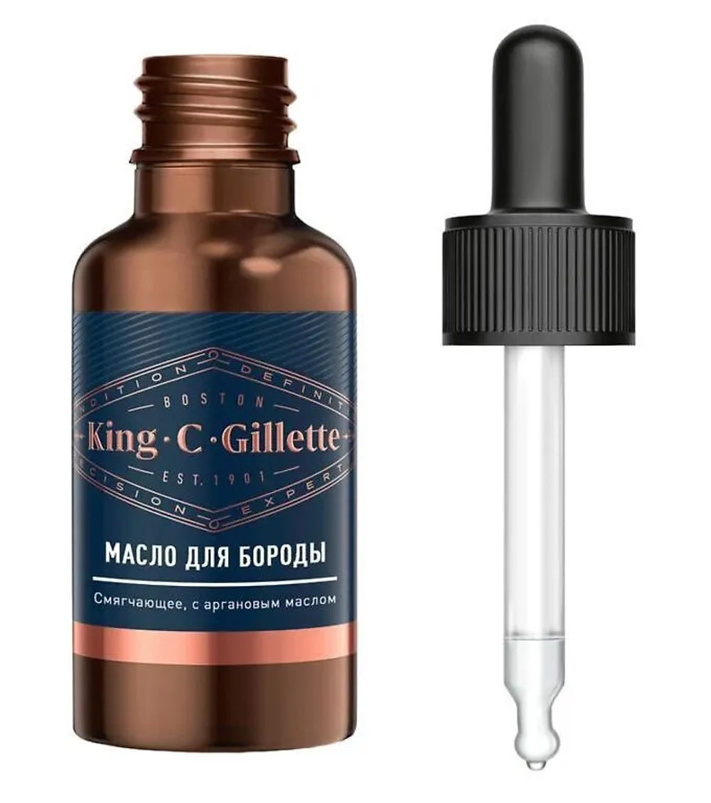 KING C. GILLETTE Масло для бороды 30мл
