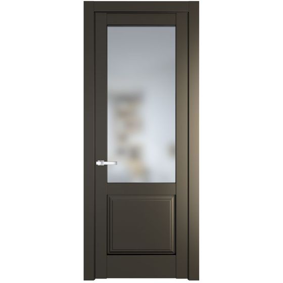 Межкомнатная дверь эмаль Profil Doors 4.2.2PD перламутр бронза стекло матовое