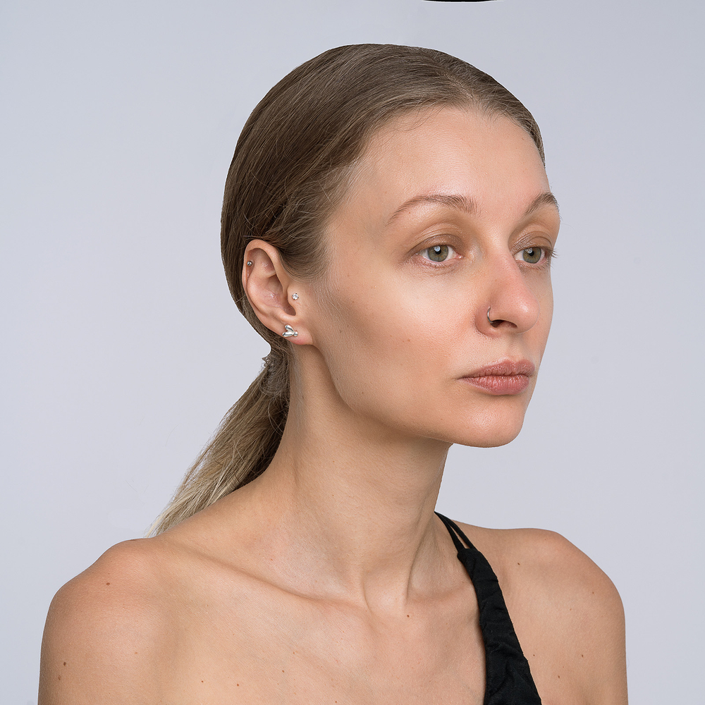 Серьги "Любит – не любит" маленькие