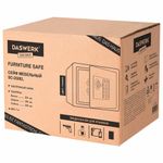 Сейф мебельный DASWERK SC-250EL (250х350х250 мм), электронный замок, графит, 291343