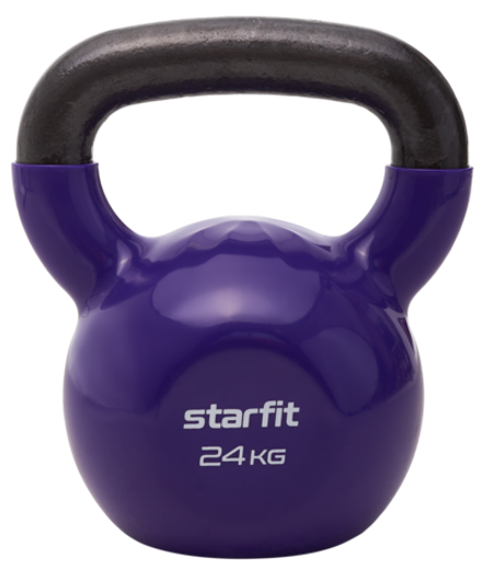 Гиря виниловая DB-401, 24 кг, фиолетовый